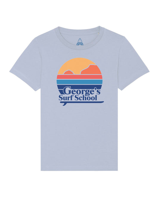 G-Surf Retro Short Sleeve T-Shirt - Pale Blue