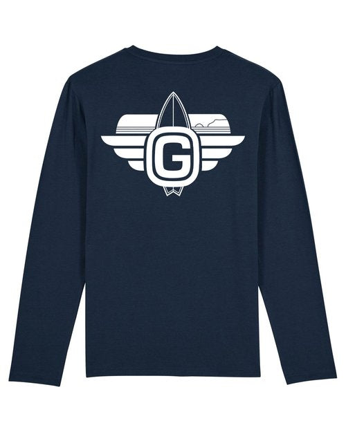 Adults G-Surf Classic Long Sleeve T-Shirt - Navy