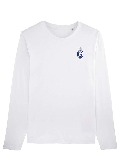 Adults G-Surf Classic Long Sleeve T-Shirt - White