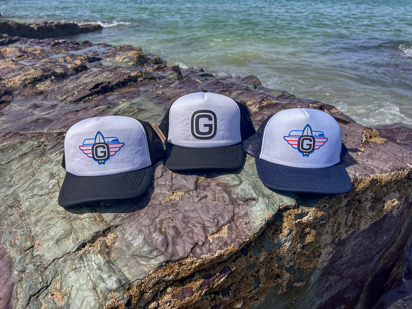 Black Trucker Cap - G Logo