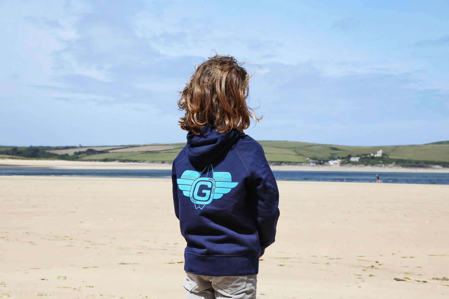Kids G-Surf Classic Logo Hoody - Navy/Blue