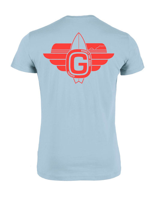 Adults G-Surf Classic Short Sleeve T-Shirt - Pale Blue